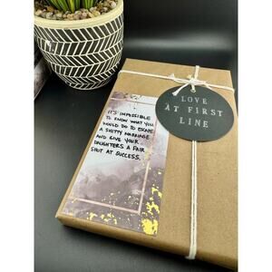 Love At First Line Book "It's impossible to know what you would do to escape..."